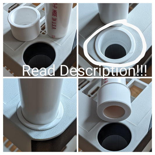 Home Depot HDX 5-Tier Plastic Shelve Compatible Pole Pipe Adapter