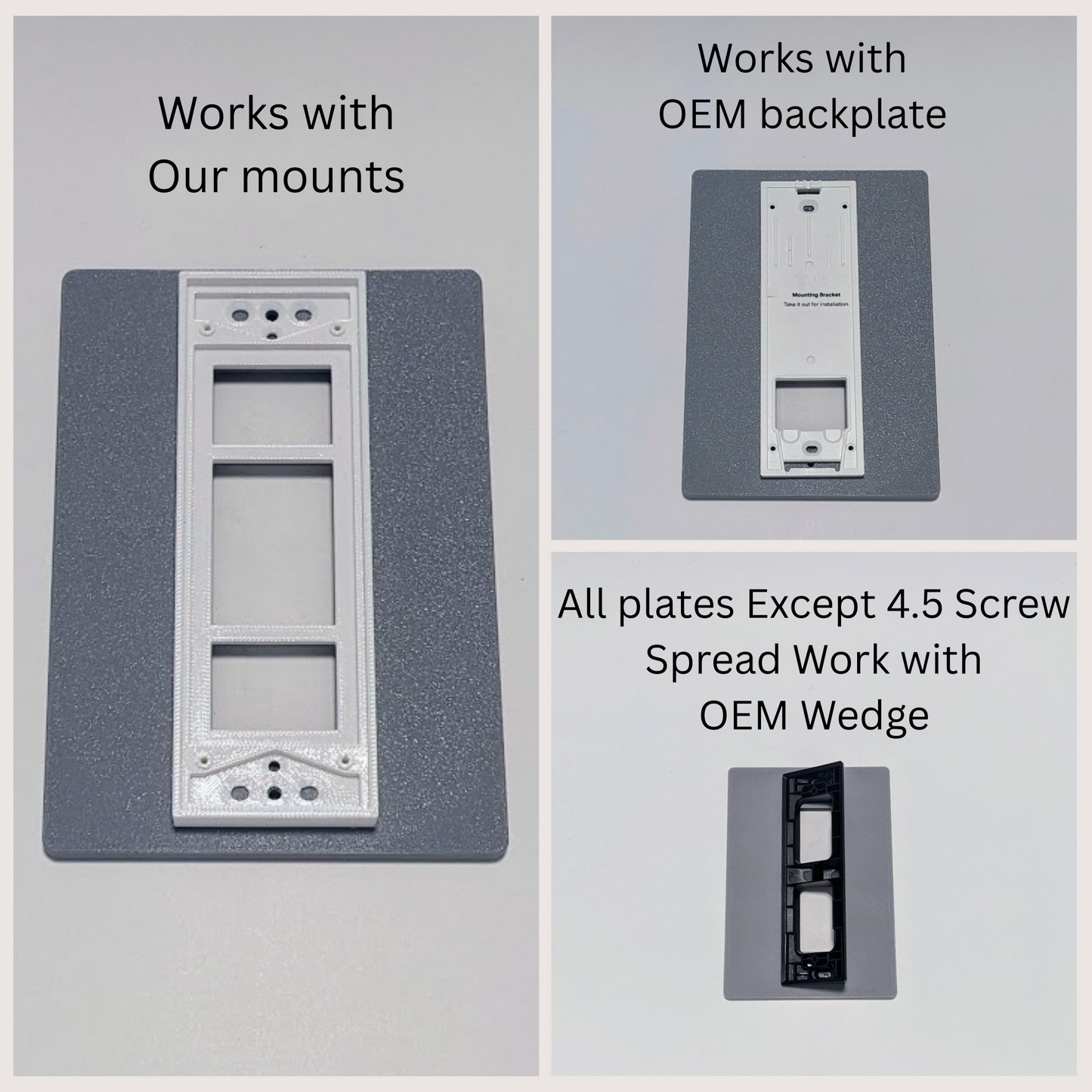 TP-Link Tapo Smart Video Doorbell D21 D210 D213 D225 D235 2K 3MP 4MP Battery & Wired Wall plates