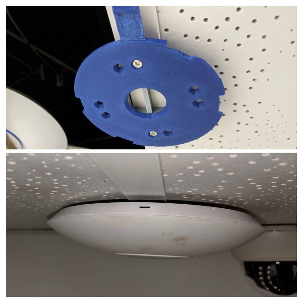Ubiquiti Unifi AP Small Mount T-Bar Drop Ceiling Adapter