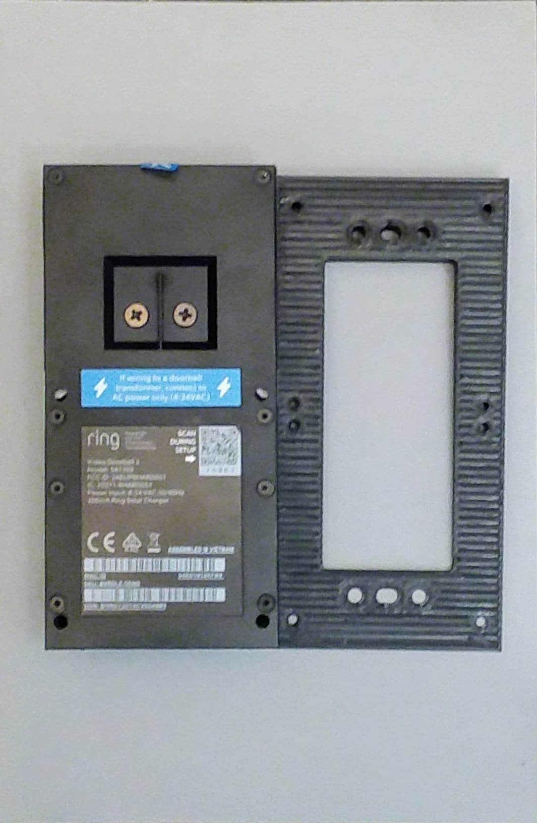 Ring Video Doorbell 3 Compatible Angle Wedge Mount