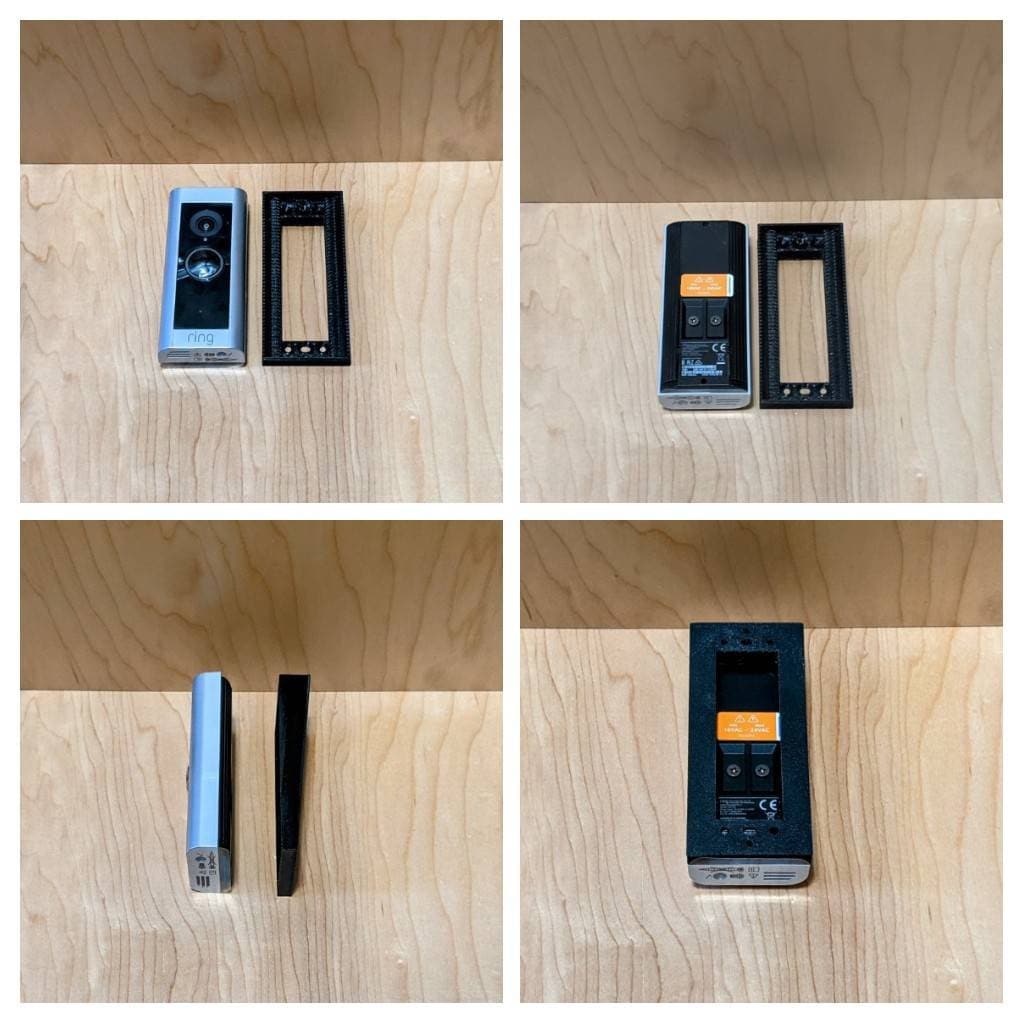 Ring Video Doorbell Pro Compatible Angle Flush Mount