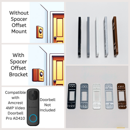 Amcrest 4MP Video Doorbell Pro AD410 Compatible Spacer Offset Mount