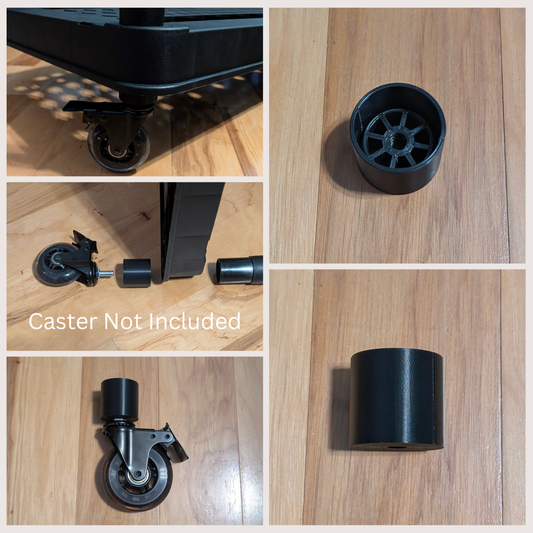 Greenmade 5 Tier Utility Rack Compatible Wheel 3/8 Caster Stem Adapter