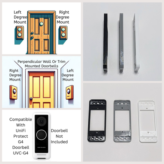 UniFi Protect G4 Video Doorbell Compatible Angle Flush Mount